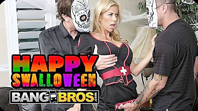 Milf porn with enticing Mr. Pete and Alexis Fawx from Bang Bros Network