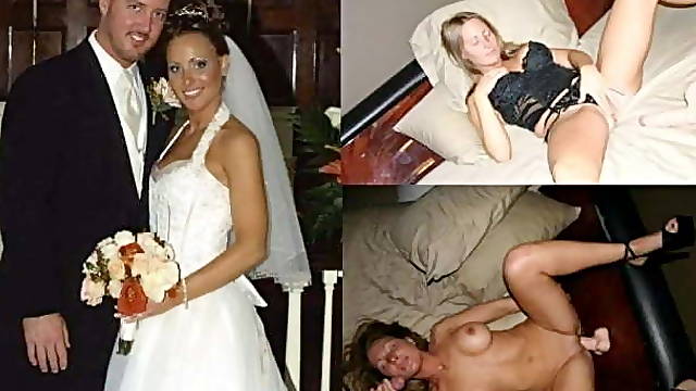 Depraved brides. Pov video before and after they became wives
